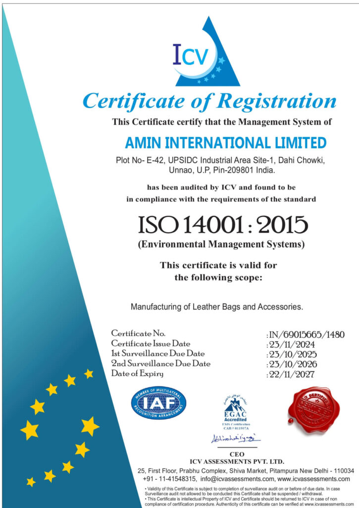 View ISO 14001 certificate