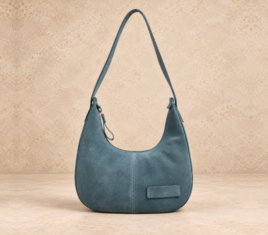 Muted teal shoulder bag AIL-HB-0005 shown from the front